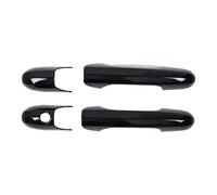 UOEMCRTB Embellecedor De Manija De Puerta Exterior ABS De Fibra Carbono/negro Para Fiat 500 500c Para Abarth 595 595C 695 2007-2025 Accesorios Para Coche.(Glossy Black)
