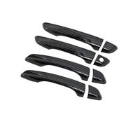 UOEMCRTB Embellecedores Para Manijas De Puertas De Coche Con Volante A La Izquierda Para Opel Para Corsa F 2020 2021 2022 Y 2023 Cromados Accesorios Exteriores.(Carbon Fiber 4pcs)