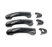 UOEMCRTB Juego De Manijas Exteriores De Fibra De Carbono/negro Brillante Para VW Para Transporter T5 T6 Caravelle Y Para Caddy Van(GLOSS BLACK)