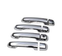 UOEMCRTB Manijas Puertas Exteriores Cubiertas Manijas Puerta Negras Brillantes Accesorios Para Toyota Prado 150 Y Land Cruiser J150 LC150 LC200 2010-2019 (Silver no sensor)