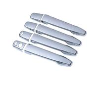 UOEMCRTB Manijas Puertas Exteriores Embellecedor Adhesivo Para Manija Puerta Auto Brillante Para Mitsubishi Para Lancer ASX 2008-2014 2015 2016 2017 2018 2019 2020 (Silver 2 buttons)