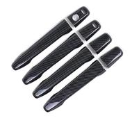 UOEMCRTB Manijas Puertas Exteriores Embellecedor Adhesivo Para Manija Puerta Auto Brillante Para Mitsubishi Para Lancer ASX 2008-2014 2015 2016 2017 2018 2019 2020 (Carbon 2 buttons)