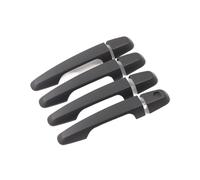 UOEMCRTB Manijas Puertas Exteriores Embellecedor Cromado Para Manijas De Puerta Exteriores, Accesorios Para Mitsubishi Para Triton L200 ML MN MQ 2005-2012 2013 2014 2015 2016 2017 (Black)