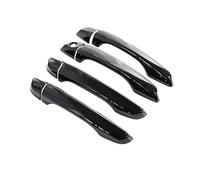 UOEMCRTB Manijas Puertas Exteriores Manija De Puerta Para Citroën Para Berlingo K9 2019 2020 2021 2022 2023 2024 Antirrayas Accesorios Para Automóvil Fibra Carbono (Black,Handle 1 Keyhole)