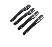 UOEMCRTB Manijas Puertas Exteriores Para Mitsubishi Outlander Para Lancer Mirage Evolution 2003-2006 Cubiertas De Manijas De Puerta De Fibra De Carbono (Black 1 keyhole)