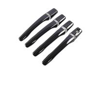UOEMCRTB Manijas Puertas Exteriores Para Mitsubishi Outlander Para Lancer Mirage Evolution 2003-2006 Cubiertas De Manijas De Puerta De Fibra De Carbono (Black 1 keyhole)