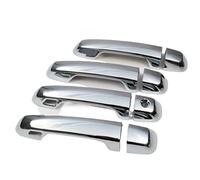 UOEMCRTB Manijas Puertas Exteriores Para Toyota Prado 150 Y Land Cruiser J150 LC150 LC200 2010-2014 2015 2016 2017 2018 2019 Cubiertas Manijas Puerta Negras Brillantes Accesorios (Silver 2 sensor)