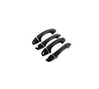 UOEMCRTB Para Skoda Para SUPERB 2009 2010 2011 2012 2013 Cubierta Cromada Negra Para Manija De Puerta De Coche Pegatina Decorativa Accesorios De Estilo.(Black 0 button)