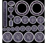 Uoeo Juego de 22 Piezas de Dibujo Creativo de Spirography, Kit de Lujo de Spirograph Ideal para el Desarrollo del Arte de la Creatividad para niños