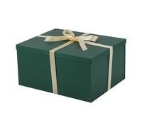 UoeRing Caja de regalo extragrande de 16.5 x 13 x 8 pulgadas, embalaje de regalo de boda, cumpleaños, aniversario con cinta y relleno (verde mate)