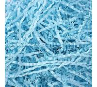 UoeRing Relleno de papel triturado de corte arrugado, 4 onzas, papel triturado Babyblue para envolver regalos, bolsas de cestas de regalo de Pascua