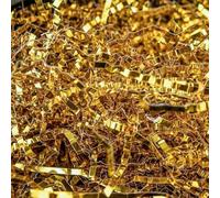 UoeRing Relleno de papel triturado de corte arrugado, 4 onzas, papel triturado dorado para envolver regalos, cestas, bolsas, cajas de regalo de Pascua