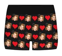 Uoffice5 Boxers Personalizados para Hombres Boxers Personalizados con Cara Divertida Ropa Interior de Poliéster con Nombre Regalos Personalizados para Novio Padre Esposo(Estilo 1)