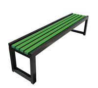 uofgcru Banco de Exterior,Banco Jardin Exterior Acero,Bancos jardín sin Respaldo,para césped, balcón, Patio Trasero y Parque, Mueb(150×40×45cm)