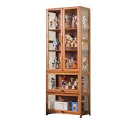 uofgcru Prateleira de vidro com Porta, Estante de vitrinas para coleções, livraria de Cristal salão, Marvel Legends Expositor, adequado para Uso doméstico e de escritório(65×32×170cm)
