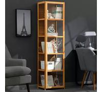 uofgcru Vitrina de acrílico, Vitrina de vidro, Vitrina expositora para coleções, Vitrina Transparente de três Lados, Design de Porta Lateral a Lado, Grande capacidade de carga-42×33×162cm