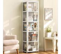 uofgcru Vitrina de acrílico Vitrina expositora para coleções Estante com portas móveis de Sala Design de Porta dupla, Transparente em três Lados, Grande capacidade de carga-42×33×162cm