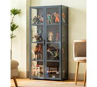 uofgcru vitrinas para coleções Vitrina expositora, vitrinas de Expositor, estantes para Figuras de coleção, antipoeira, Grande capacidade de Carga, para doméstico e de escritório-62×33×130cm