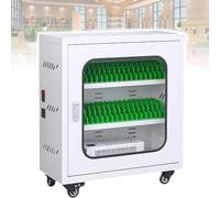 UofZc Carrito Escolar para Guardar celulares con Puertos de Carga - Diseño móvil con Ruedas, casilleros Seguros de 8 Niveles para Uso de Profesores y Estudiantes en el Aula 30Slots