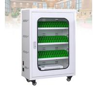 UofZc Carrito Escolar para Guardar celulares con Puertos de Carga - Diseño móvil con Ruedas, casilleros Seguros de 8 Niveles para Uso de Profesores y Estudiantes en el Aula 50Slots