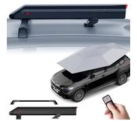 UofZc Funda automática para Coche, cochera Totalmente automática, toldo móvil para protección Exterior, Funda para automóvil con Control Remoto, sombrilla portátil para Coche. Metallic-withbar