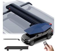 UofZc Funda automática para Coche, cochera Totalmente automática, toldo móvil para protección Exterior, Funda para automóvil con Control Remoto, sombrilla portátil para Coche. Blue-withbar
