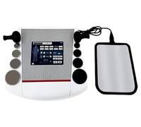 UofZc Máquina de Fisioterapia portátil de 448 K, máquina de diatermia con tecarterapia para el Dolor Corporal, con 8 Cabezales de Trabajo y 10 Partes del Cuerpo a Elegir para SPA y salón.