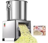 UofZc Rallador y triturador de Verduras Profesional de 1800 W, Corte rápido de 3500 RPM, Cortador de Verduras en Cubitos de Acero Inoxidable, Apto para Pollos, Patos, Cerdos y Otras Aves de Corral.