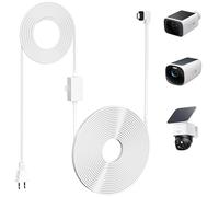 Uogw Adaptador de corriente de 25 pies compatible con eufy SoloCam S220/S340/C210/E30, eufy Indoor Cam S350/C210/C220, eufyCam 3/S330/S3 Pro/3C/S300, cable de alimentación impermeable tipo C, cable de