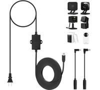Uogw Adaptador de corriente para exteriores de 50 pies/15 m compatible con Wyze Cam Pan v3, Wyze OG, Wyze Cam Pan v2, Wyze Cam v4, Wyze Cam v3 y v3 Pro, WYZE Battery Cam Pro, cable de alimentación