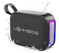 UOHHBOE Altavoz Bluetooth 6.0 Potente 20W, Graves Mejorados, con Luz LED de Color, Emparejamiento TWS para Sonido Estéreo, 24 Horas, IPX5 Impermeable, Altavoz Portátil para Fiestas y Exteriores
