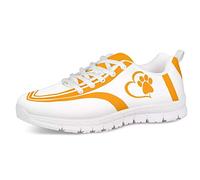 UOIMAG Animal Paw Heart Lines Zapatillas para Correr Air Mesh Lace Trainer Transpirable Soft Ocio Zapatos Planos para Mujeres Hombres Niños Niñas 40EU