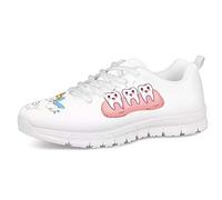 UOIMAG, bonitos zapatos con patrón mental de hada de los dientes para mujeres, niñas, entrenador de regalo, zapatillas de deporte de encaje suave, zapatos informales de malla de aire transpirable 39EU