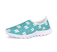 UOIMAG, Bonitos Zapatos de Enfermera con Dientes, Regalo para Mujer, Zapatos de Enfermera, Zapatos de Malla Transpirables, Zapatillas Deportivas Ligeras 37EU