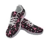 UOIMAG Breast Cancer Awareness Shoes for Women Lightweight Walking Sneakers EU 42