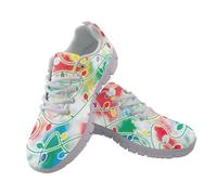 UOIMAG Christmas Shoes for Men Women Xmas Light Sneakers for Party EU43