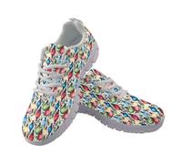 UOIMAG Christmas Shoes for Women Men Walking Running Sneakers Light Print Shoes EU43