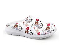 UOIMAG Divertida Zapatilla de Enfermera Regalo Enfermera Zapatos sin Cordones Sandalias de Mujer Zapatos Casuales para Caminar 36EU