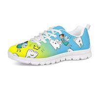 UOIMAG, Divertidos Zapatos para Correr de Hada de los Dientes para niñas, Mujeres, Entrenador de Regalo, Zapatillas de Deporte de Malla de Aire Transpirables Suaves, Zapatos Casuales 39EU