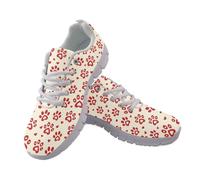 UOIMAG Dog Paws Shoes for Women Cute Sneakers Lace Up Lightweight Running Shoes EU43