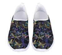 UOIMAG Dragonfly Water Shoes for Women Slip On Walking Shoes Lightweight Casual Sneakers EU43