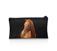 UOIMAG Estuche con cremallera para suministros escolares y de oficina, organizador de escritorio, caballo, Talla única, Mochila escolar