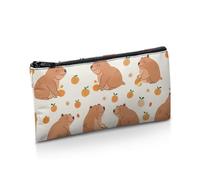 UOIMAG Estuche impreso para suministros de oficina escolar, estuche para lápices, estuche con cremallera, Capibara, Talla única, Mochila escolar