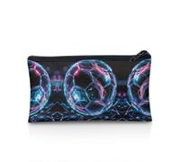 UOIMAG Estuche para lápices, con cremallera, bolsa de almacenamiento para bolígrafos, artículos de papelería escolar, suministros de oficina, Balones de fútbol, Talla única, Mochila escolar