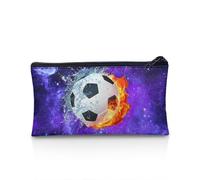 UOIMAG Estuche para lápices para niños y niñas, estuche escolar con cremallera, suministros de oficina, Galaxy Soccer, Talla única, Mochila escolar
