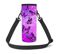 UOIMAG - Funda de plástico para botella de agua (neopreno, aislada, para niños, niñas, adolescentes, mujeres, tamaño pequeño, 500 ml)