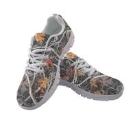 UOIMAG Hunting Camo Running Shoes for Men Women Walking Shoes Lace Up Lightweight Sneakers EU39