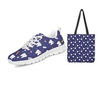 UOIMAG Lindos Zapatos de Enfermera de Dientes con Bolsa de Lona, Regalo para Mujer, Zapatillas Deportivas, Juego de Bolsa de Compras Reutilizable