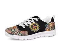UOIMAG Mandala Pattern Trainer Unisex Zapatillas de Deporte de Malla Zapatos para Correr de Encaje Zapatos Casuales Suaves y Transpirables para Hombres y Mujeres 45EU
