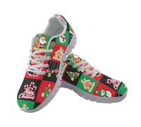 UOIMAG Merry Christmas Shoes for Men Women Lightweight Walking Sneakers EU44